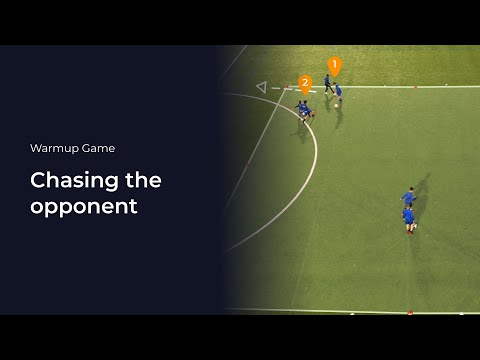 Chasing the Opponent Warm-up Game | Soccer Coaching Drill