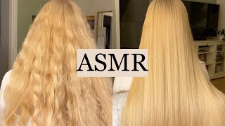 ASMR | CURLY TO 100% STRAIGHT ✨ Relaxing hair play, brushing, spraying, straightening, no talking