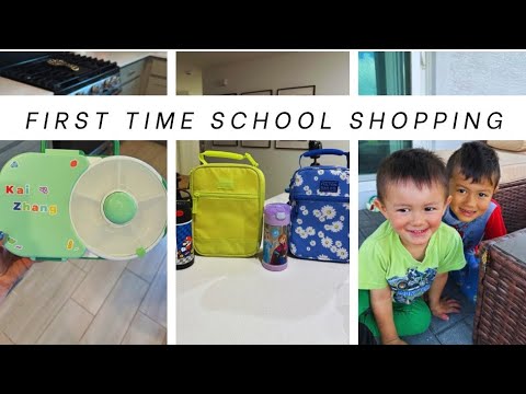 FIRST TIME SCHOOL SHOPPING // the boys are starting school