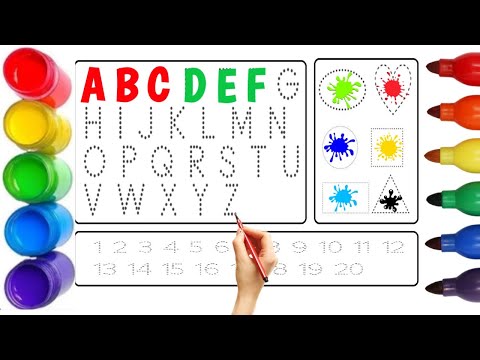 Live Stream, A To Z, 123, Kids Rhymes, Collection For Writing Along Dotted Lines For Toddler 06