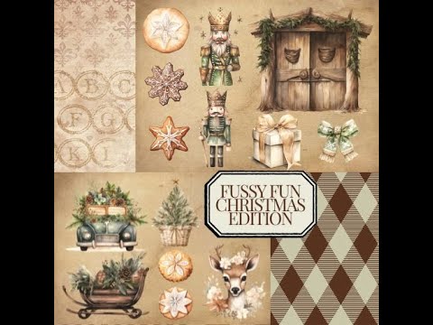 Christmas - Winter Journal Kit Flip Through - Planner & Fussy Cut Kit