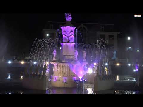 Beautiful sparkling fountain