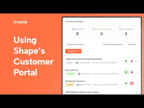 Configure Shape's Mortgage POS