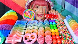 [Mukbang ASMR] Eating rainbow sweets🌈💜