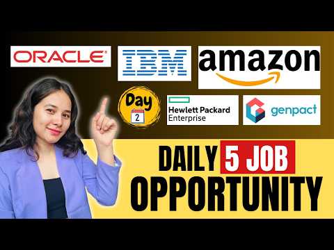 Amazon, Genpact, IBM, Oracle, HPE Off Campus Hiring 2024 | Apply Now