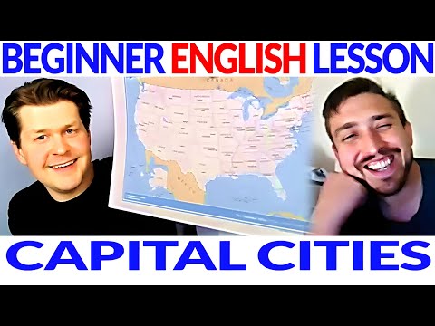 Easy Beginner English Course Lesson: Capital Cities of Countries 🗺 English Comprehensible Input