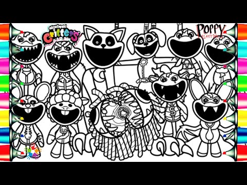 Poppy Playtime Chapter 4 Coloring Pages / Yarnaby vs Nightmare Critters / NCS Music