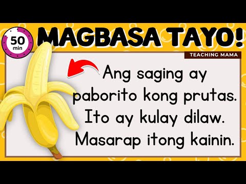 MAGBASA TAYO! | PAGSASANAY SA PAGBASA NG TAGALOG | 1 ORAS NA PAGBASA | TEACHING MAMA