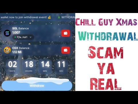 Chill Guy Xmas Withdrawal  Scam 🤔 || Telegram project Chill Guy Xmas Farzi || Tap to Earns project