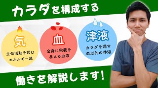 【東洋医学入門】身体を構成する気・血・津液の働きとは！