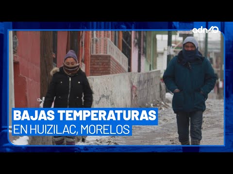 Continúan las bajas temperaturas en Huitzilac, Morelos,