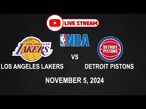 NBA LIVE! LAKERS vs PISTONS | NBA REGULAR SEASON | November 5, 2024 | NBA2K24 Simulation Only