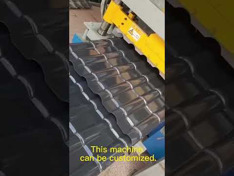 ✨2024 New Design Bamboo Type Glazed Roofing Tile Roll Formimg Machine #roofpanel #rooftile