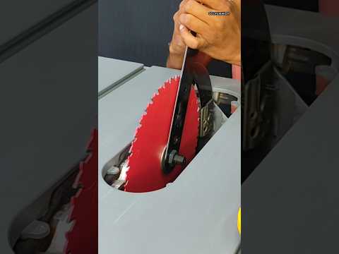 How to install table saw blade #woodworking #tools #shorts