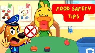 Food Safety Adventures with Sheriff Labrador: Kids' Guide to Safe Eating! #babybus #sherifflabrador