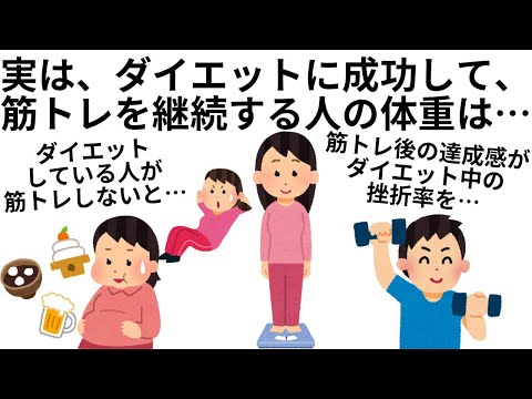 【ダイエットと筋トレの相乗効果】筋トレのためになる雑学まとめ