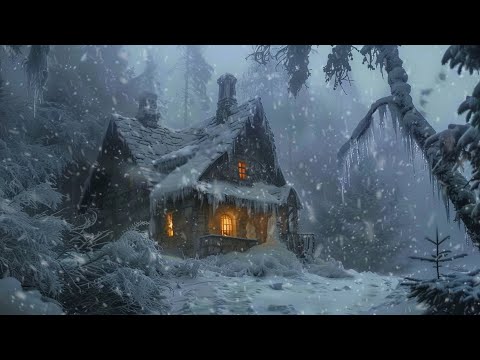 FALL Asleep Immediately, Reduce Stress with Snowstorm Sounds & Howling Wind | Relax, Study | ASMR