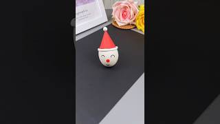 Make easy egg snowman 🥚⛄ #shorts #youtubeshorts #craft #crafts #crafting #craftideas #christmas #diy