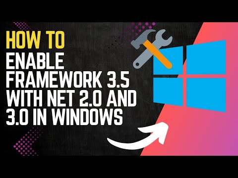 How to ENABLE FRAMEWORK 3.5 (With NET 2.0 and 3.0 included) in WINDOWS 10