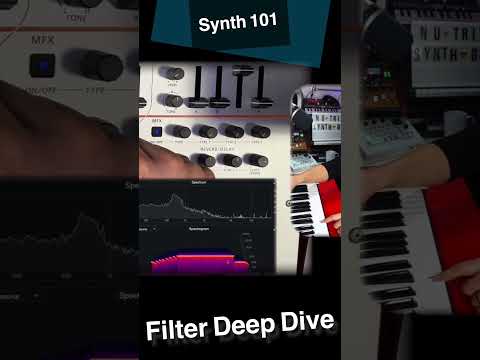 Playing the filter (using key follow) #synthesis #synthesizer #musicproduction #homestudio