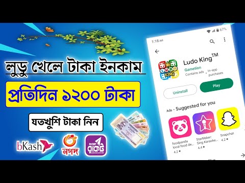 প্রতিদিন ১২০০ টাকা |Ludo Khele Taka Inkam |গেম খেলে টাকা আয়| Game Khele Taka Income |Ludo King 2023