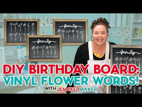 💐🎉 Cricut Trend! Delicate Flower Word Stem SVGs For Family Signs! 💐🎉