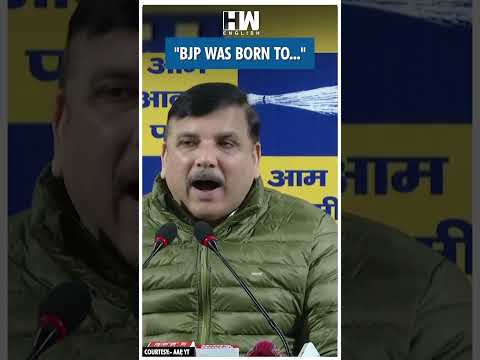 #Shorts | "BJP was born to.." | AAP | Sanjay Singh | Manoj Tiwari | Amit Malviya | Delhi Elections