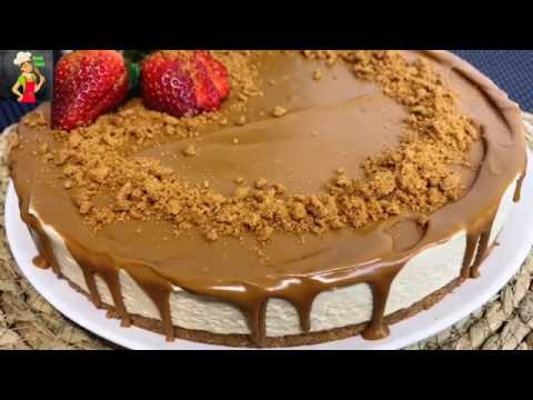 No Bake-Lotus Biscoff Cheesecake Recipe /Cookie Butter Cheesecake Recipe-ألذ تشيز كيك اللوتس