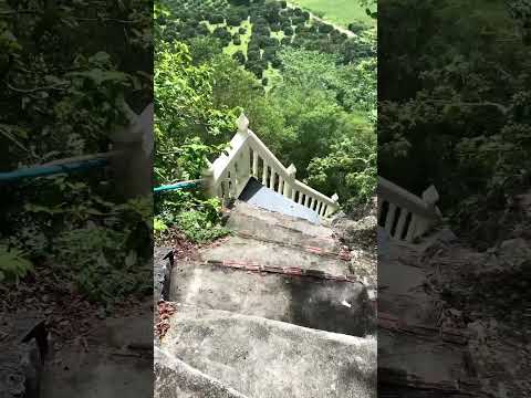 Phrathat on a steep mountain, Thailand