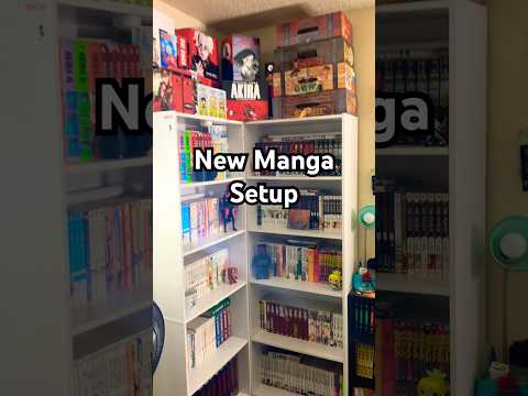 New manga setup🖤 #mangas #mangacollecting #mangacollection #mangaroom #saucysurge #ytshorts