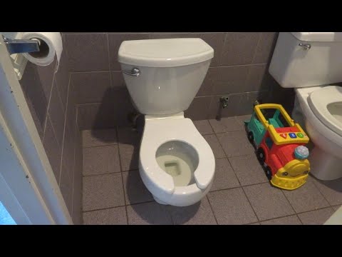 CHILDS TINY TOILET REPLACED