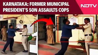 Karnataka News | Clash Erupts At Police Station As Former Municipal President's Son Assaults Cops