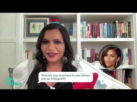 Mindy Kaling Texting With theSkimm