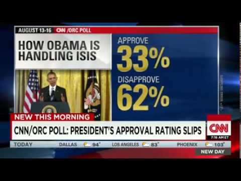 CNN News August 21 2015Poll  Obama's disapproval rating goes up