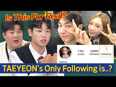 [Knowing Bros] ＂The Star Among Stars＂ TAEYEON's Only 1 Follow is SEUNGHEONs? 😮