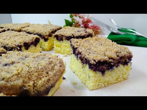 Easy Blueberry Streusel Coffee Cake | NO FAIL Recipe!