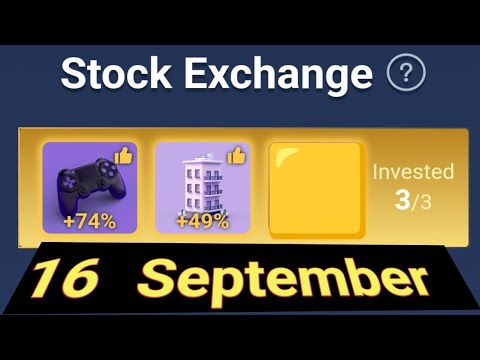 x empire investment fund 16 september | today combo | stock exchange