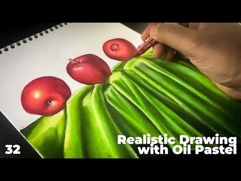 How to Realistic with Oil Pastel - #2 | 100 Day Drawing Challenge - Day 32 | #stilllife #oilpastel