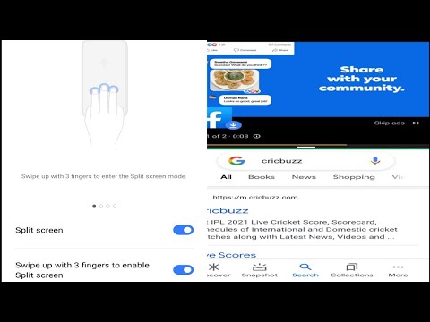 Realme8// activate split screen// setting