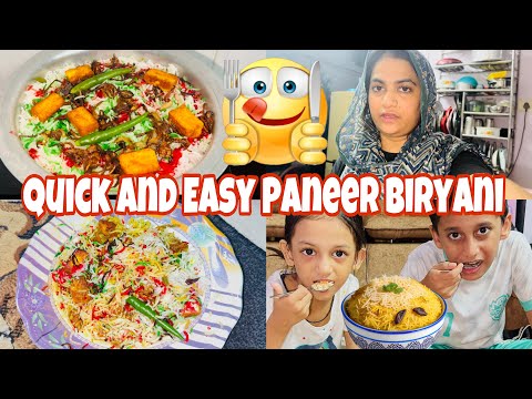 Quick and Easy 😋Testy Paneer Biryani Recipe 🍲| Ghar Par Zarur Try Kijiye Bohat Yummy 🤤 Banti Hai