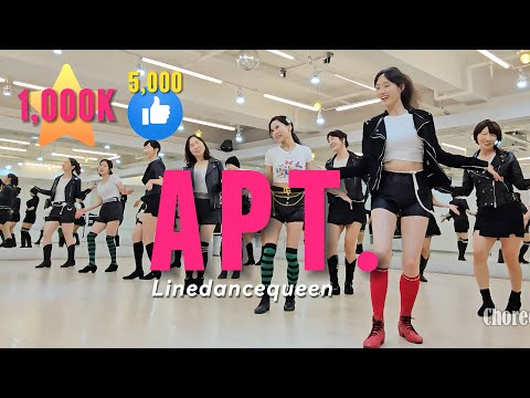 APT. Line Dance l Improver l Linedancequeen l ROSÉ l Bruno Mars l apt linedance l 아파트라인댄스