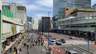 Walking around the south exit of Shinjuku Station (Tokyo2022) / Yamanote Line