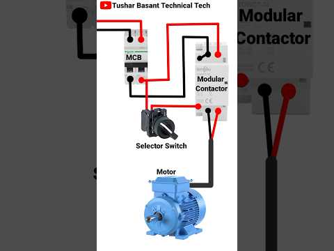 Single Phase Motor Modular Contactor #shorts