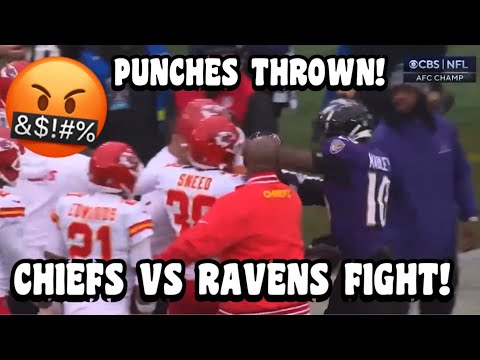 Chiefs Vs Ravens PREGAME FIGHT! 🤬 Chiefs Vs Ravens 2024 highlights