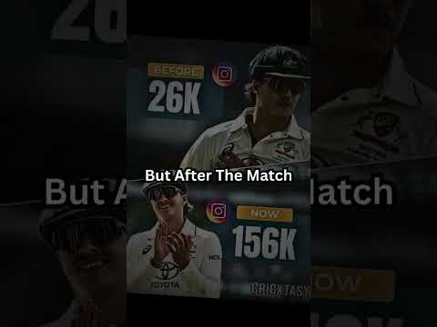 Sam Konstas Vs Virat Kohli Helps Konstas Insta Id....🗿👀