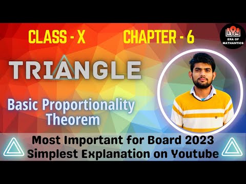 triangle class 10 | thales theorem class 10 | basics proportionality theorem | BPT | #2023 #class10