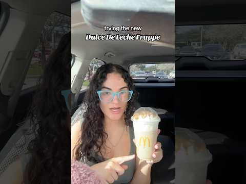 Trying McDonald’s new Dulce De Leche Frappe #mcdonalds #tastetest