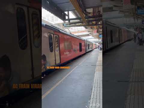 AC TRAIN VIRAR TO CHURCH GATE STATION #train #virar #churchgatestation #Mumbai #India #journey