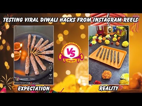 Testing Out Viral Diwali Food Hacks From Instagram Reels | Testing Diwali Food Hacks | Hunger Plans