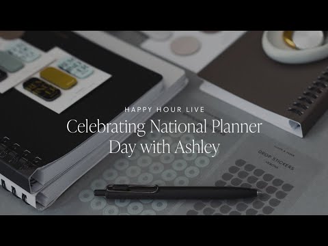 Celebrating National Planner Day with Ashley | Happy Hour Live | Cloth & Paper